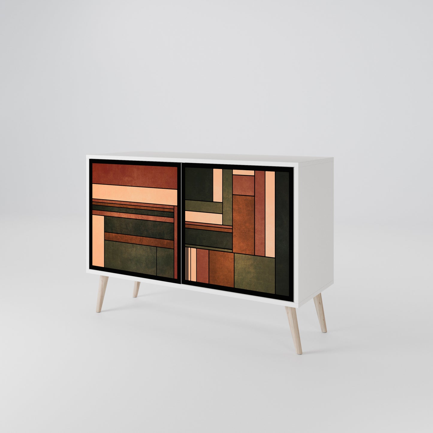 FIGURES OF NATURE 2-Door Sideboard in White Finish