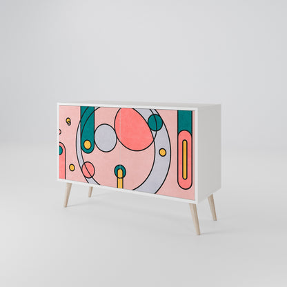 GOSSAMER ECHOES 2-Door Sideboard in White Finish