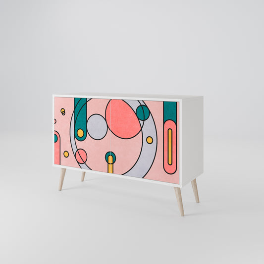 GOSSAMER ECHOES 2-Door Sideboard in White Finish