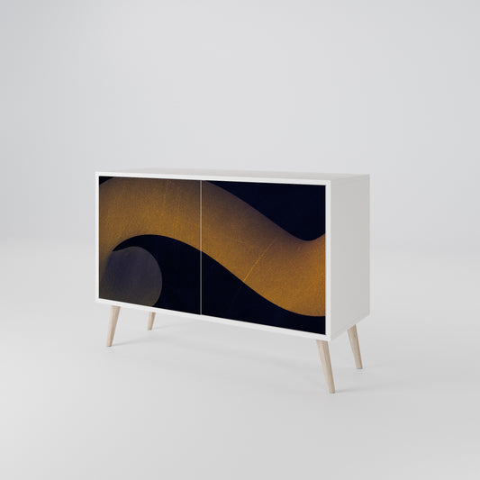 HOLLOW TIME 2-Door Sideboard in White Finish