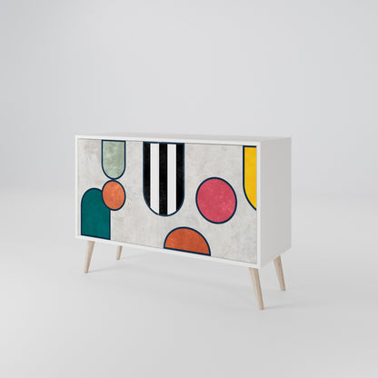 COOL STORY 2-Door Sideboard in White Finish