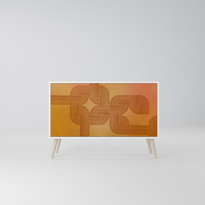 STRENGTHENING RELATION Madia a 2 Ante in Finitura Bianca