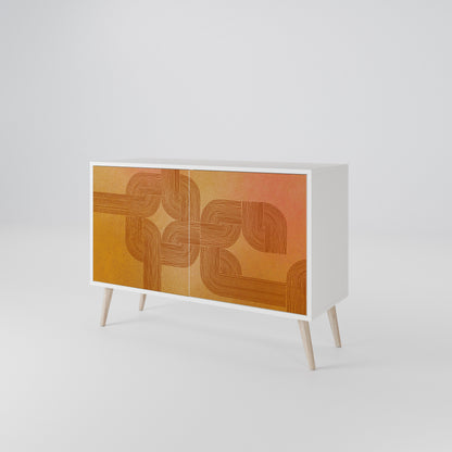 STRENGTHENING RELATION Madia a 2 Ante in Finitura Bianca