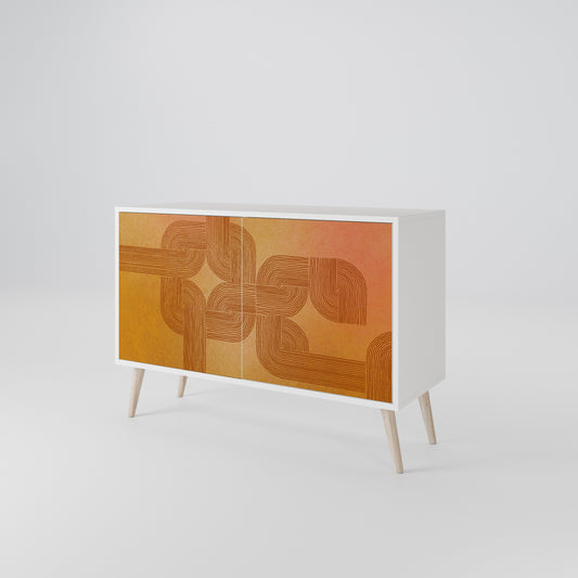 STRENGTHENING RELATION Madia a 2 Ante in Finitura Bianca