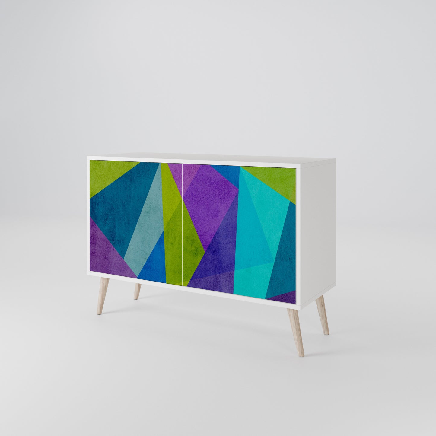 COLD SHOWCASE Madia a 2 Ante in Finitura Bianca