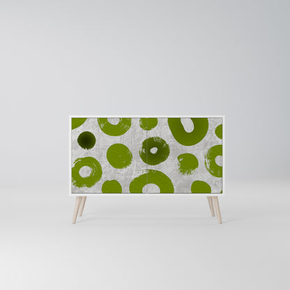 GREEN RHAPSODY Madia a 2 Ante in Finitura Bianca
