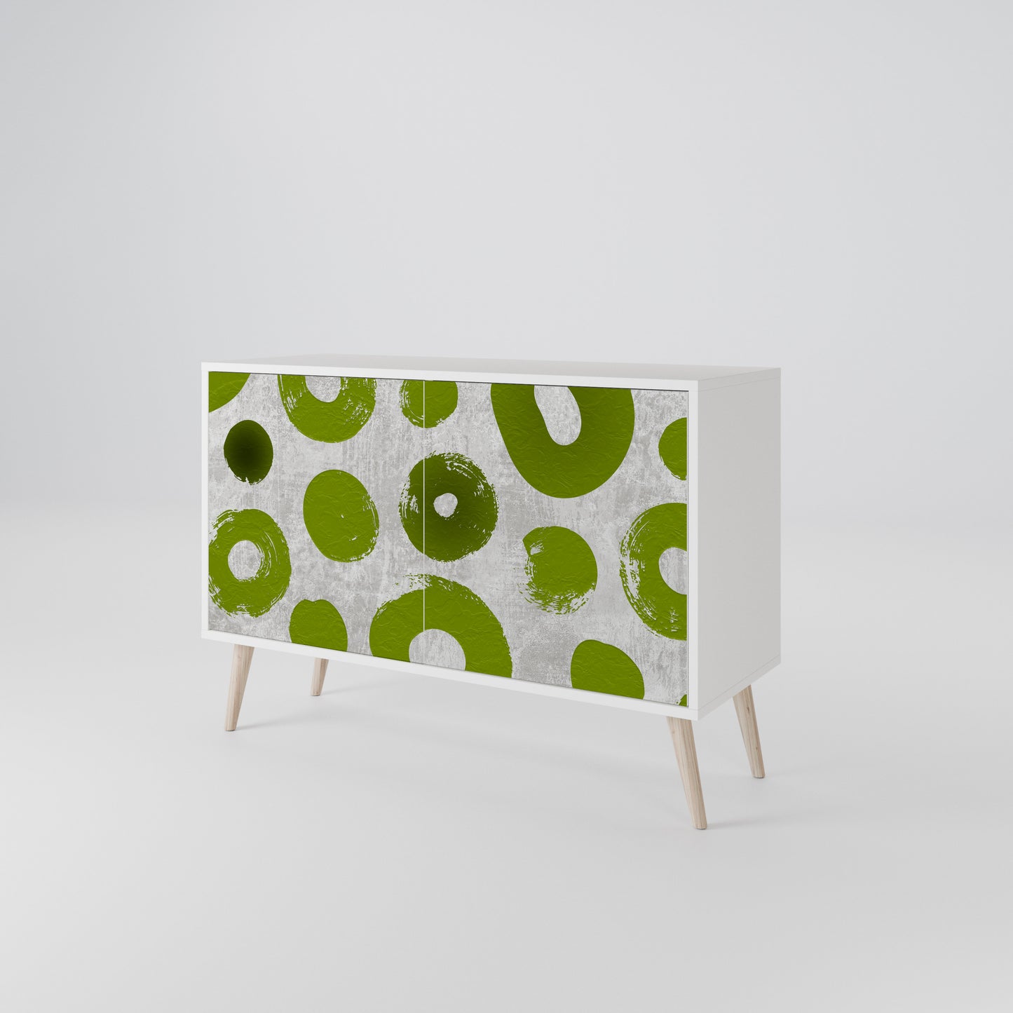 GREEN RHAPSODY Madia a 2 Ante in Finitura Bianca