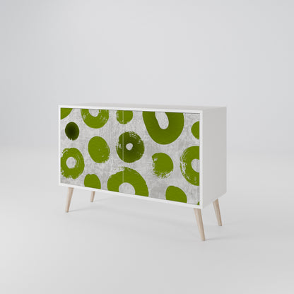 GREEN RHAPSODY Madia a 2 Ante in Finitura Bianca