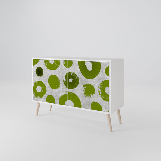 GREEN RHAPSODY Madia a 2 Ante in Finitura Bianca