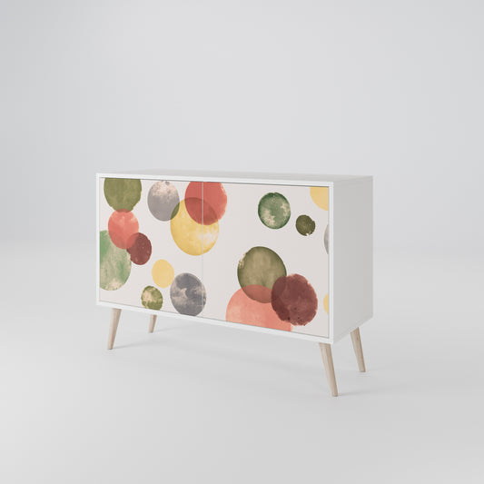 FLEETING HAPPINESS Madia a 2 Ante in Finitura Bianca