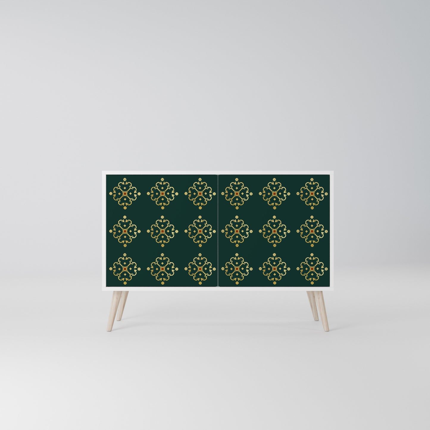 ROYAL MEDALLION Madia a 2 Ante in Finitura Bianca