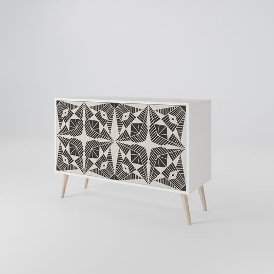 MONOCHROME NEXUS 2-Door Sideboard in White Finish