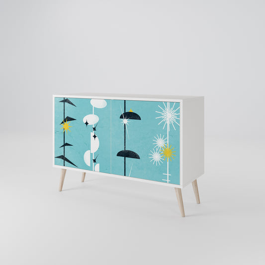 PATHS TO HAPPINESS 2-Door Sideboard in White Finish