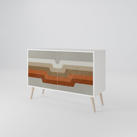 PECULIAR TRAIL 2-Door Sideboard in White Finish