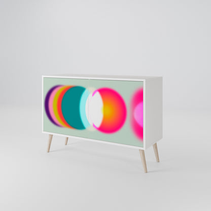 SYMPHONY OF COLORS Madia a 2 Ante in Finitura Bianca