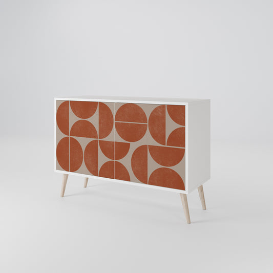 REPETITION COMPULSION Madia a 2 Ante in Finitura Bianca