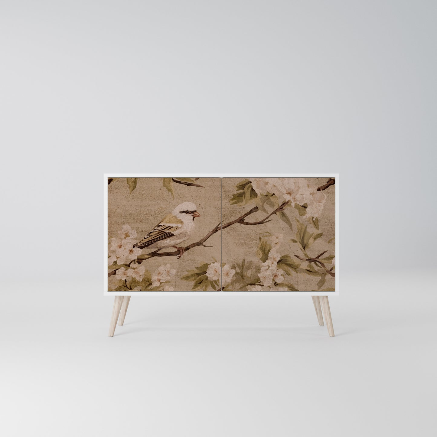 PETAL DISTINGUISH 2-Door Sideboard in White Finish