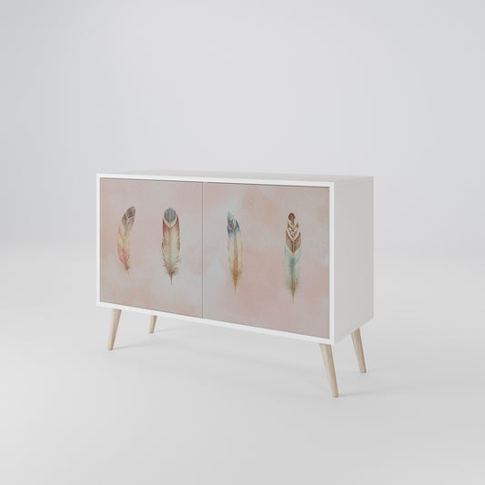 THE DELIQUESCE Madia a 2 Ante in Finitura Bianca