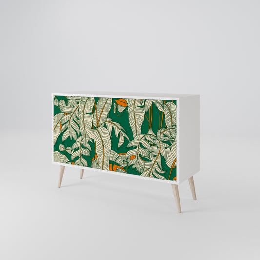 VERDANT PLEASURES Madia a 2 Ante in Finitura Bianca