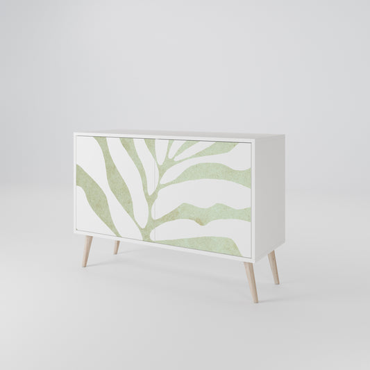 BOTANICAL SPARK Madia a 2 Ante in Finitura Bianca