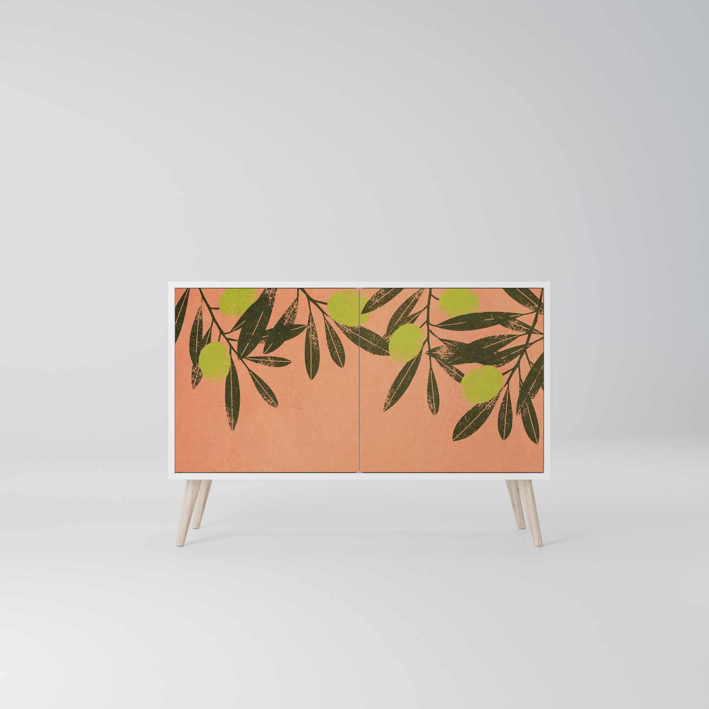 JUICY OLIVES 2-Door Sideboard in White Finish