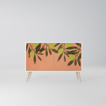 JUICY OLIVES 2-Door Sideboard in White Finish
