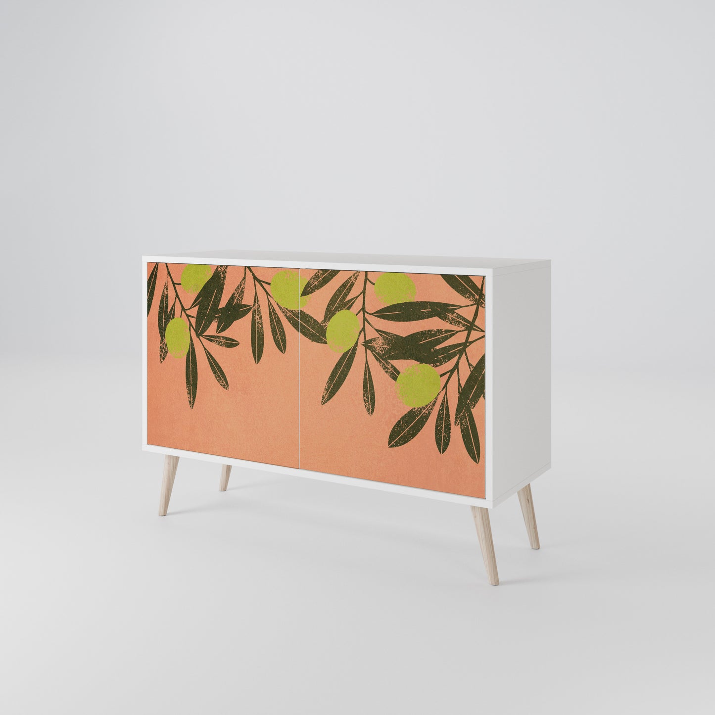 JUICY OLIVES 2-Door Sideboard in White Finish