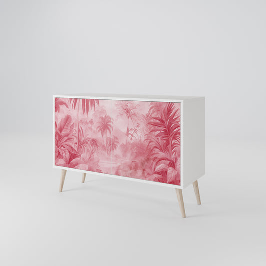 SWEET TROPICS Madia a 2 Ante in Finitura Bianca