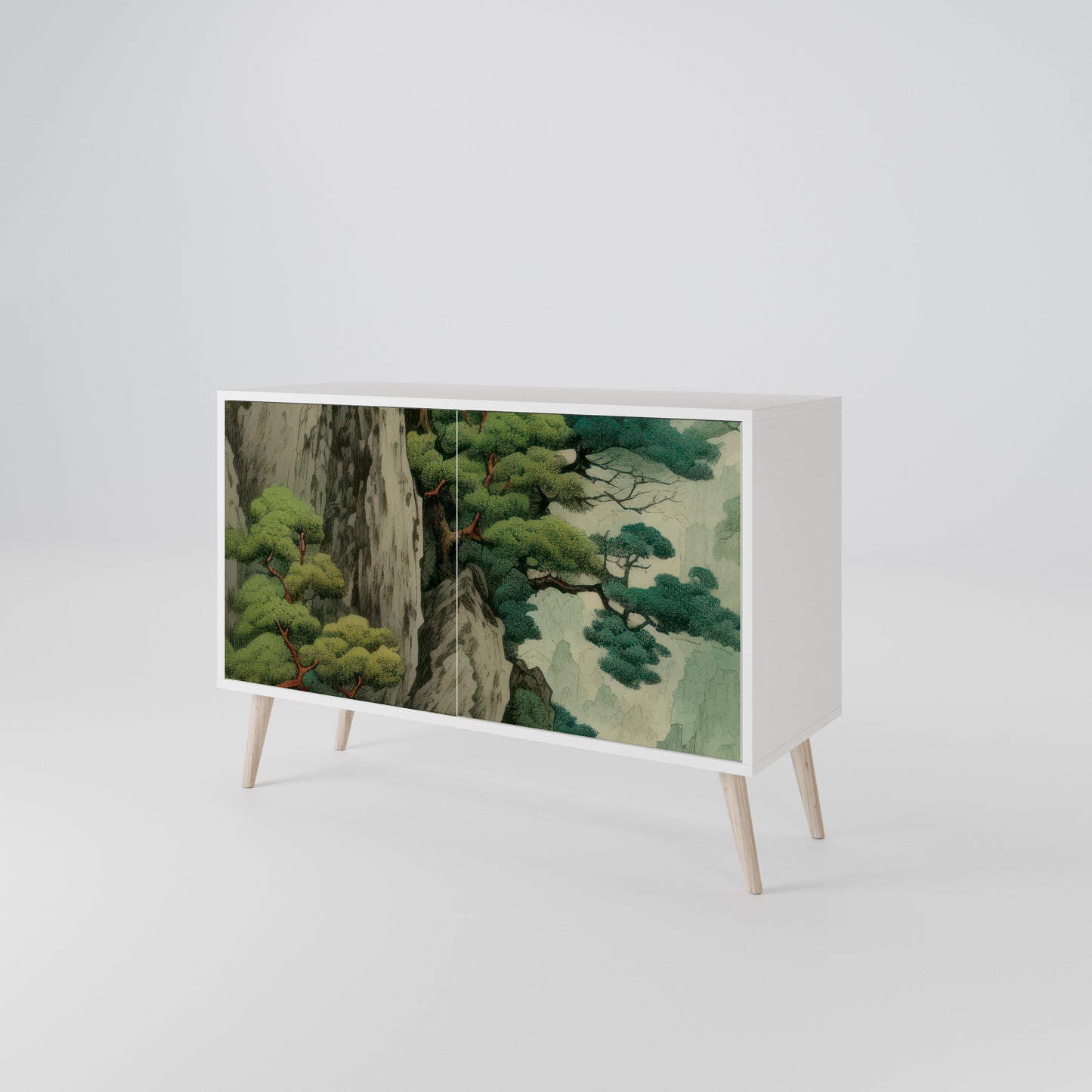 VERDURE ABYSS Madia a 2 Ante in Finitura Bianca