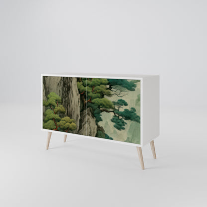 VERDURE ABYSS Madia a 2 Ante in Finitura Bianca