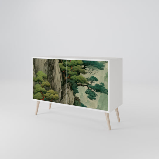 VERDURE ABYSS Madia a 2 Ante in Finitura Bianca