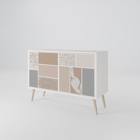TROPICAL SHAPES 2-Door Sideboard in White Finish
