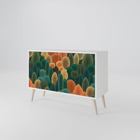 AUTUMN KALEIDOSCOPE 2-Door Sideboard in White Finish