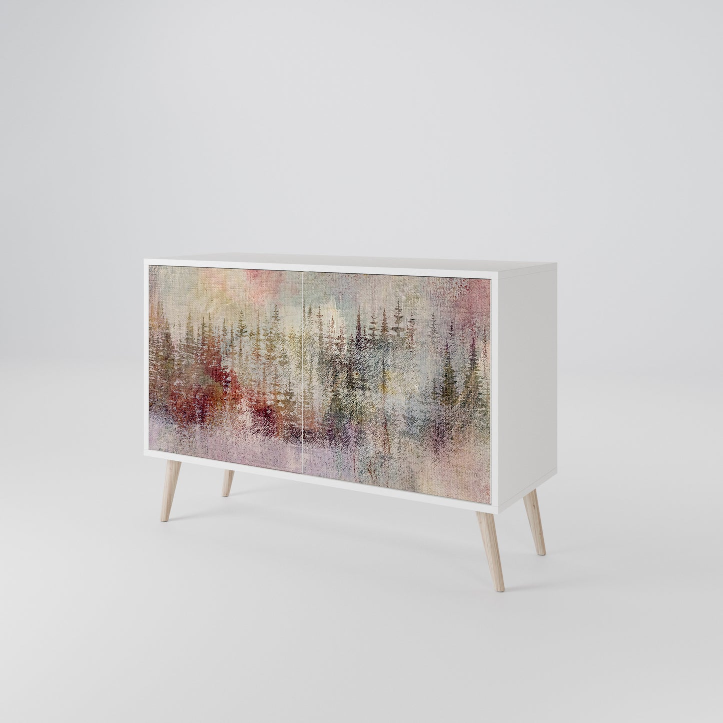 VEILED SUMMIT Madia a 2 Ante in Finitura Bianca