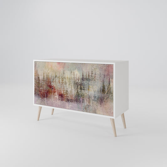 VEILED SUMMIT Madia a 2 Ante in Finitura Bianca