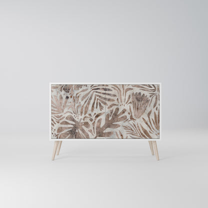 PASSING TIME Madia a 2 Ante in Finitura Bianca