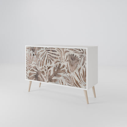 PASSING TIME Madia a 2 Ante in Finitura Bianca