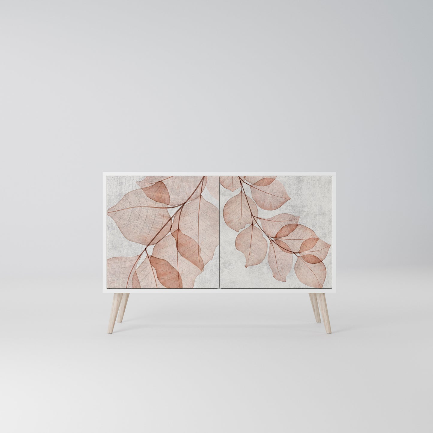 AUTUMN FRAGILITY Madia a 2 Ante in Finitura Bianca