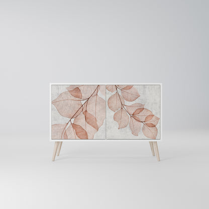 AUTUMN FRAGILITY Madia a 2 Ante in Finitura Bianca