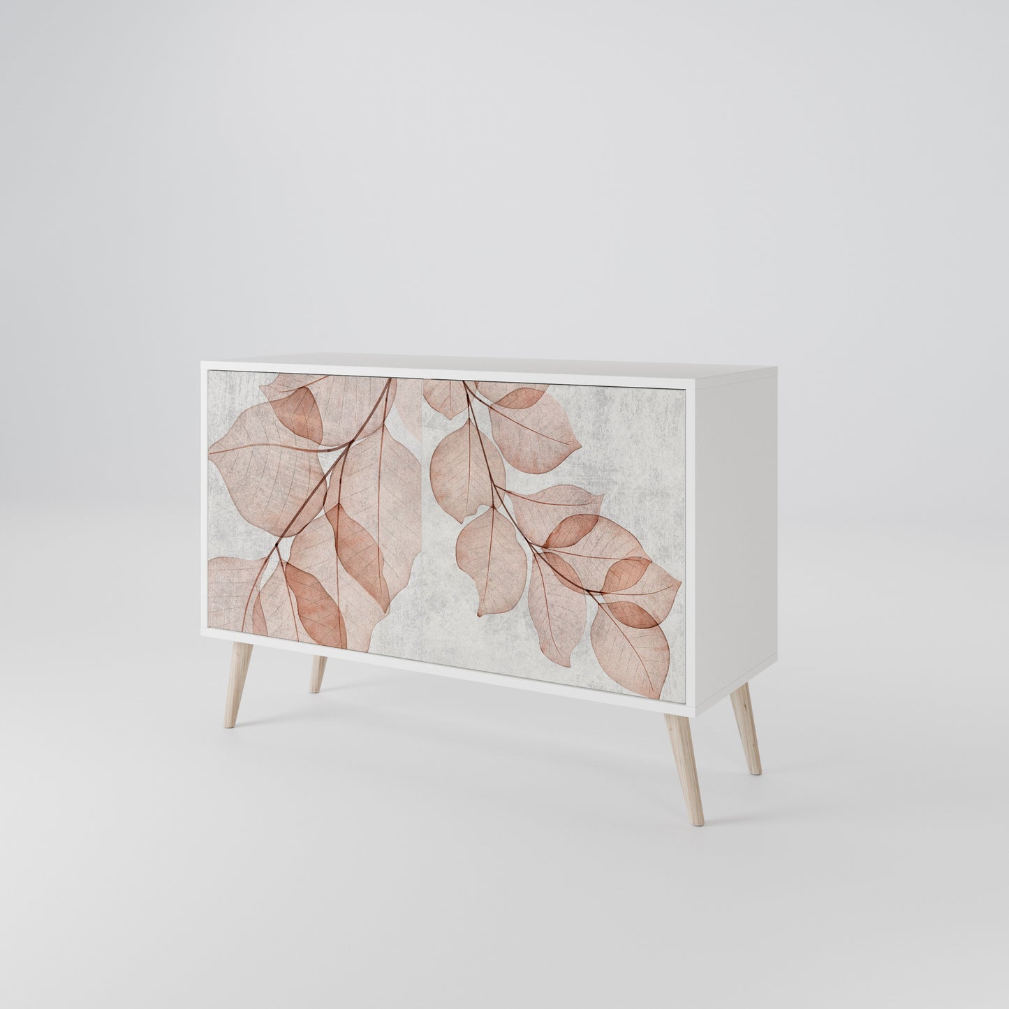 AUTUMN FRAGILITY Madia a 2 Ante in Finitura Bianca