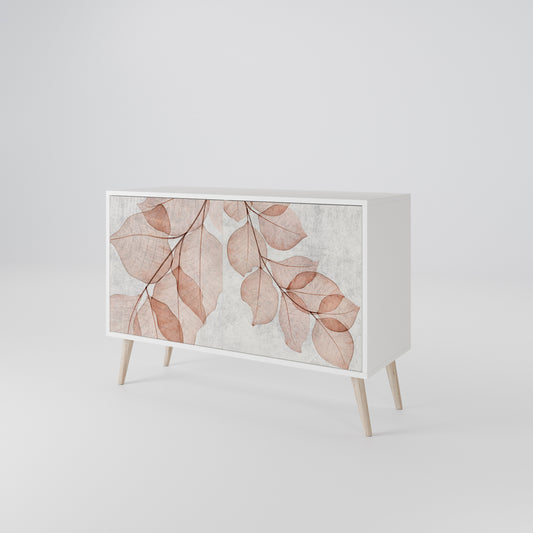 AUTUMN FRAGILITY Madia a 2 Ante in Finitura Bianca