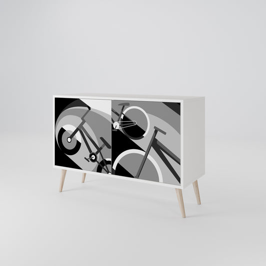 BIKE ENERGY Madia a 2 Ante in Finitura Bianca