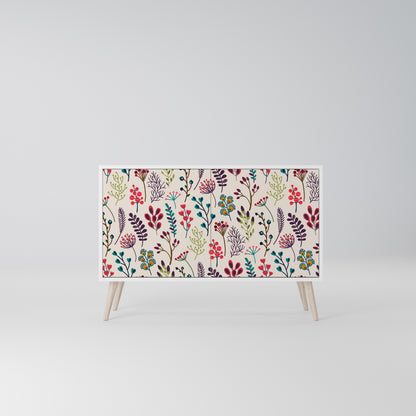 AUTUMN SUNDRIES Madia a 2 Ante in Finitura Bianca