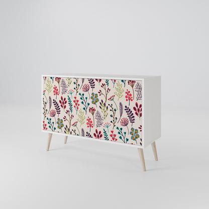 AUTUMN SUNDRIES Madia a 2 Ante in Finitura Bianca