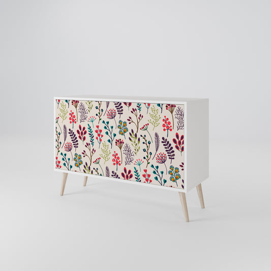 AUTUMN SUNDRIES Madia a 2 Ante in Finitura Bianca