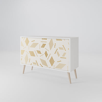 SPOTTED DAZE Madia a 2 Ante in Finitura Bianca