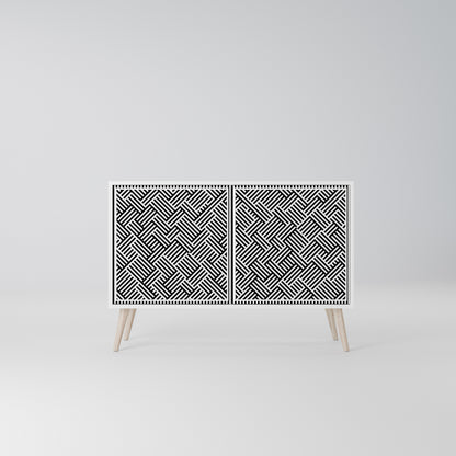 TEMPORARY SEQUENCE Madia a 2 Ante in Finitura Bianca