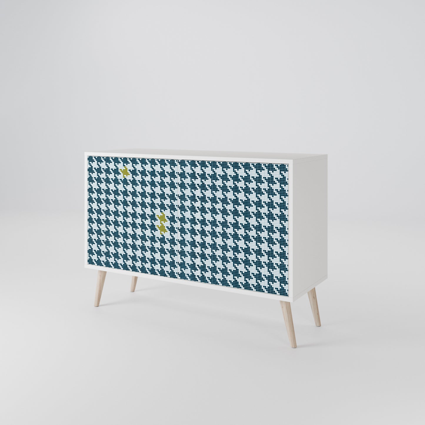 OUT OF CONTEXT Madia a 2 Ante in Finitura Bianca