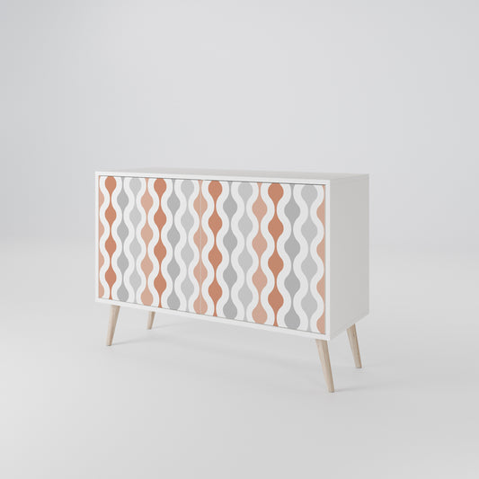 HAZY NOSTALGIA Madia a 2 Ante in Finitura Bianca