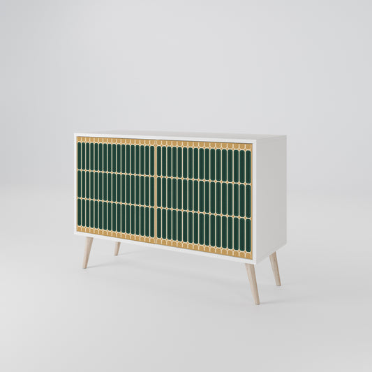 ILUSION GATE 2-Door Sideboard in White Finish